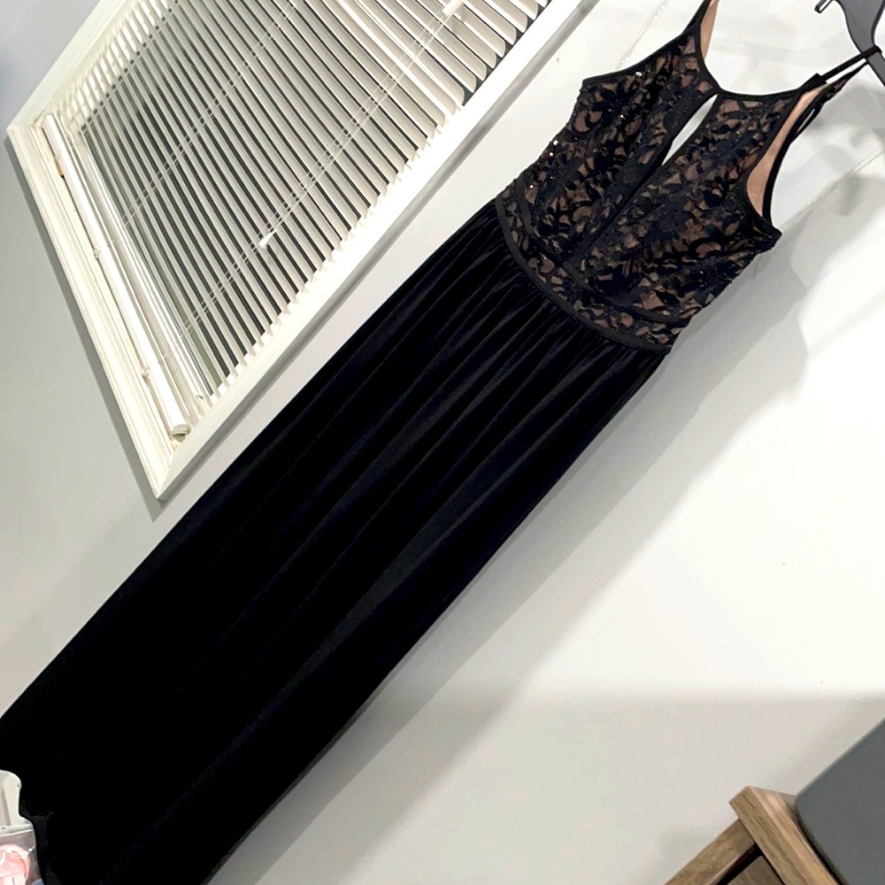 Black long dress S. Wore it once for a wedding.